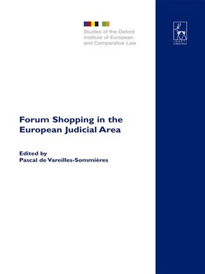cover image of Forum Shopping in the European Judicial Area